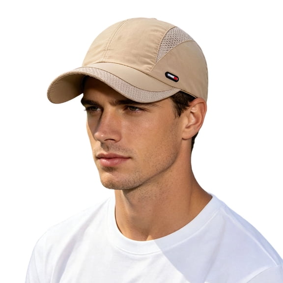 Tfken Sunhats For Women Men Unisex Sun Protection Hiking Beach Baseball Hat Running Athletic Running Breathable Trendy Outdoor Sportswear Summer Cap Dailly Wear Comfortable Beige