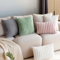 thumbnail image 5 of Unique Bargains Throw Pillow Covers Set of 2 for Living Room Decor Grey 12" x 20", 5 of 6