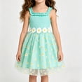 thumbnail image 2 of XEGLSBU Summer Girls Dreeses Sleeveless Tiered Ruffle Dress for Toddler (Mint Green Size 100), 2 of 6