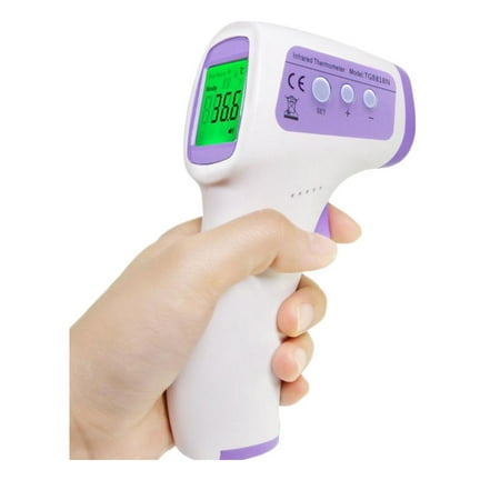 Infrared Digital Non-Contact Thermometer Gun with Three Color LCD Screen for Adult and Baby Body Temperature for Instant and Accurate Reading