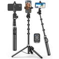 thumbnail image 1 of Trípode Selfie Stick POVODO para iPhone con mando a distancia para vlogs, 1 of 7