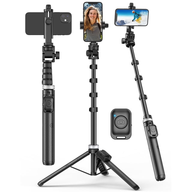 Trípode Selfie Stick POVODO para iPhone con mando a distancia para vlogs