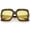 Tortoise Creme / Yellow, variant on Oversize Flip Up Square Sunglasses Neutral Colored Lens Clear Lens 54mm (Tortoise Creme / Brown)