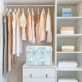 thumbnail image 4 of Yayeee Collapsible Cube Storage Bin with Lid Fabric Closet Decorative Basket with Handles, Blue Rabbits, 4 of 7