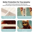 thumbnail image 3 of Retro Cat Travel Portable Square Jewelry Box with Necklace Organizer, Earring Organizer, and Display Case - Ideal for Rings, Earrings, Necklaces, Bracelets, and More - Suitable for Girls and Women, 3 of 6