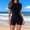 Hot Pink, variant on Swimsuit for Women Short Sleeve Curvy Modest Womens Swimsuits Bikini Tummy Control Push Up Color Block Oversized Slim Fit Women Bathing Suit Summer Vacation Essentials for Women