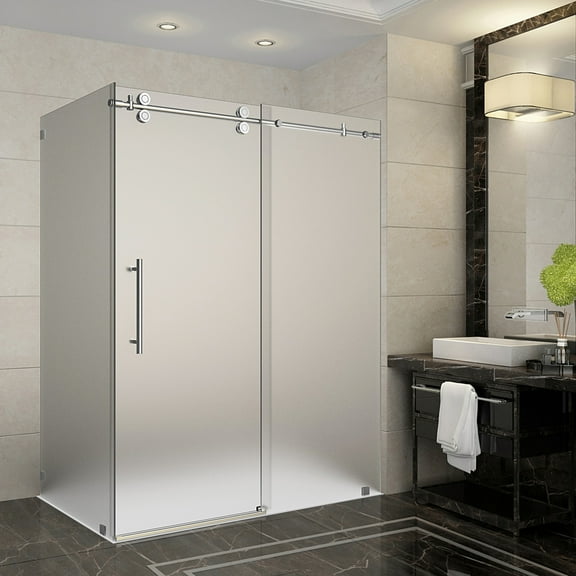 Aston Sen979f-60-10 Langham 56-60" Wide X 35" Deep X 75" High Sliding Frameless Shower