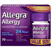 Allegra Adult 24HR Tablet 70 Ct, 180 mg, Allergy Relief
