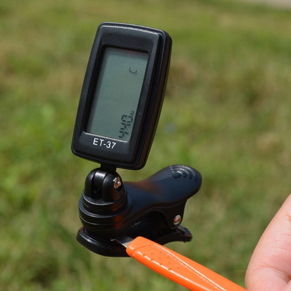 CRILSTYLEO Black Pizzicato Tuner for Plucked String Instruments with Precise Sound Measurement and Easy Monitoring, 1 Piece