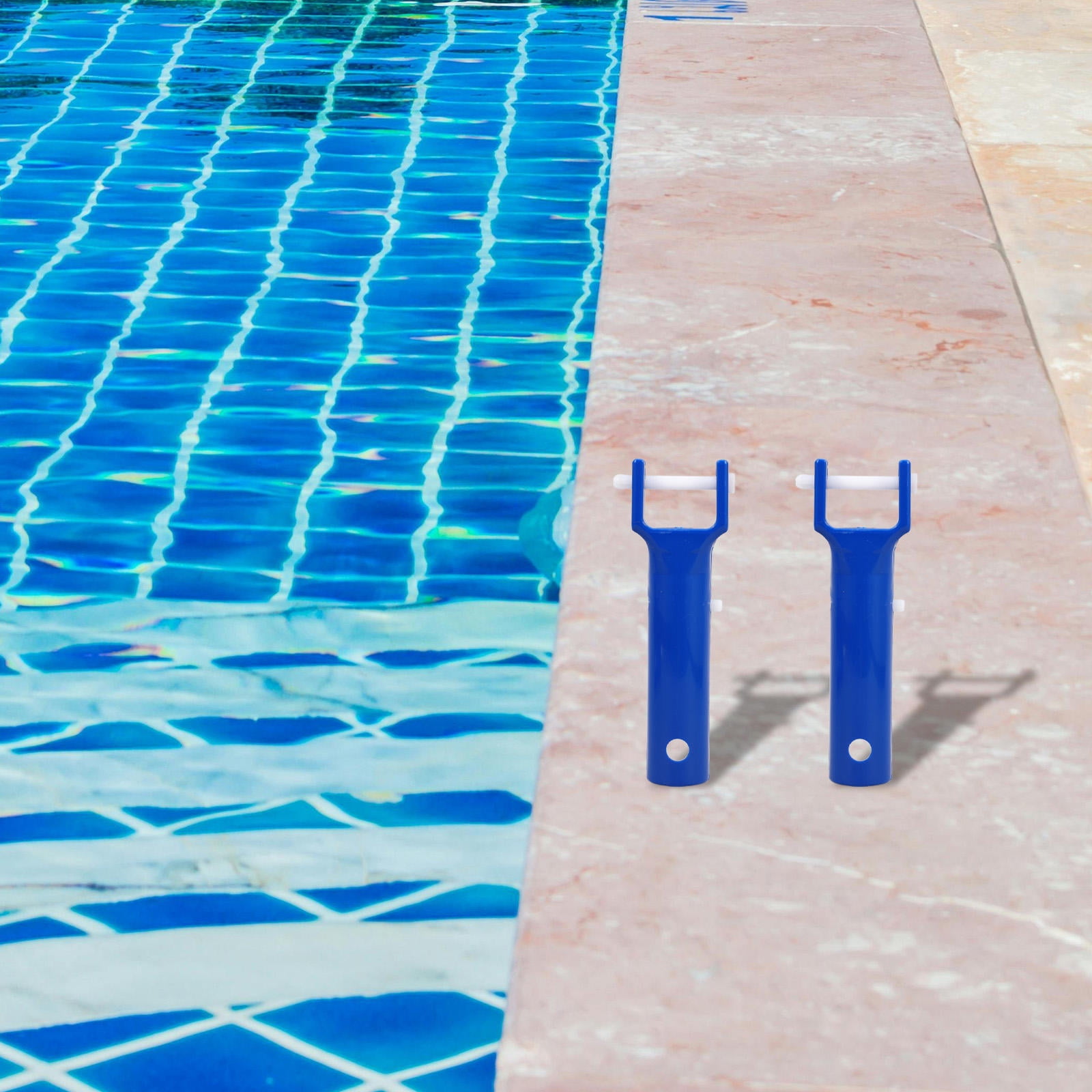 OULII 2-Pack Universal Pool Vacuum Handles with Ergonomic Grip for Efficient Swimming Pool Floor Debris Cleaning