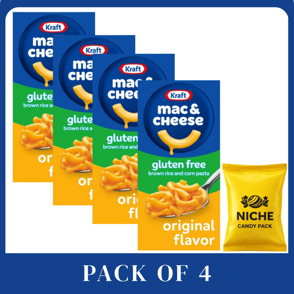 Kraft Gluten Free Original Mac and Cheese Dinner - 6oz-4 pack-with candy pack