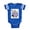 Royal Blue, variant on - Cute Element Xenon Xe - Cute Infant Baby Football Bodysuit