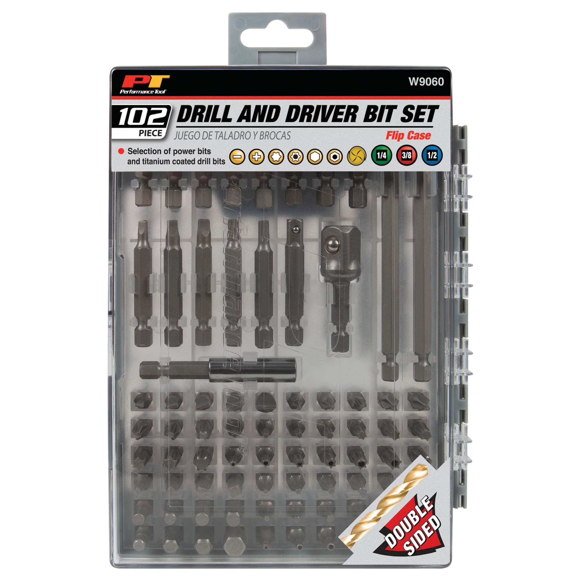 Performance Tool W9060 102pc Drill and Driver Bit Set