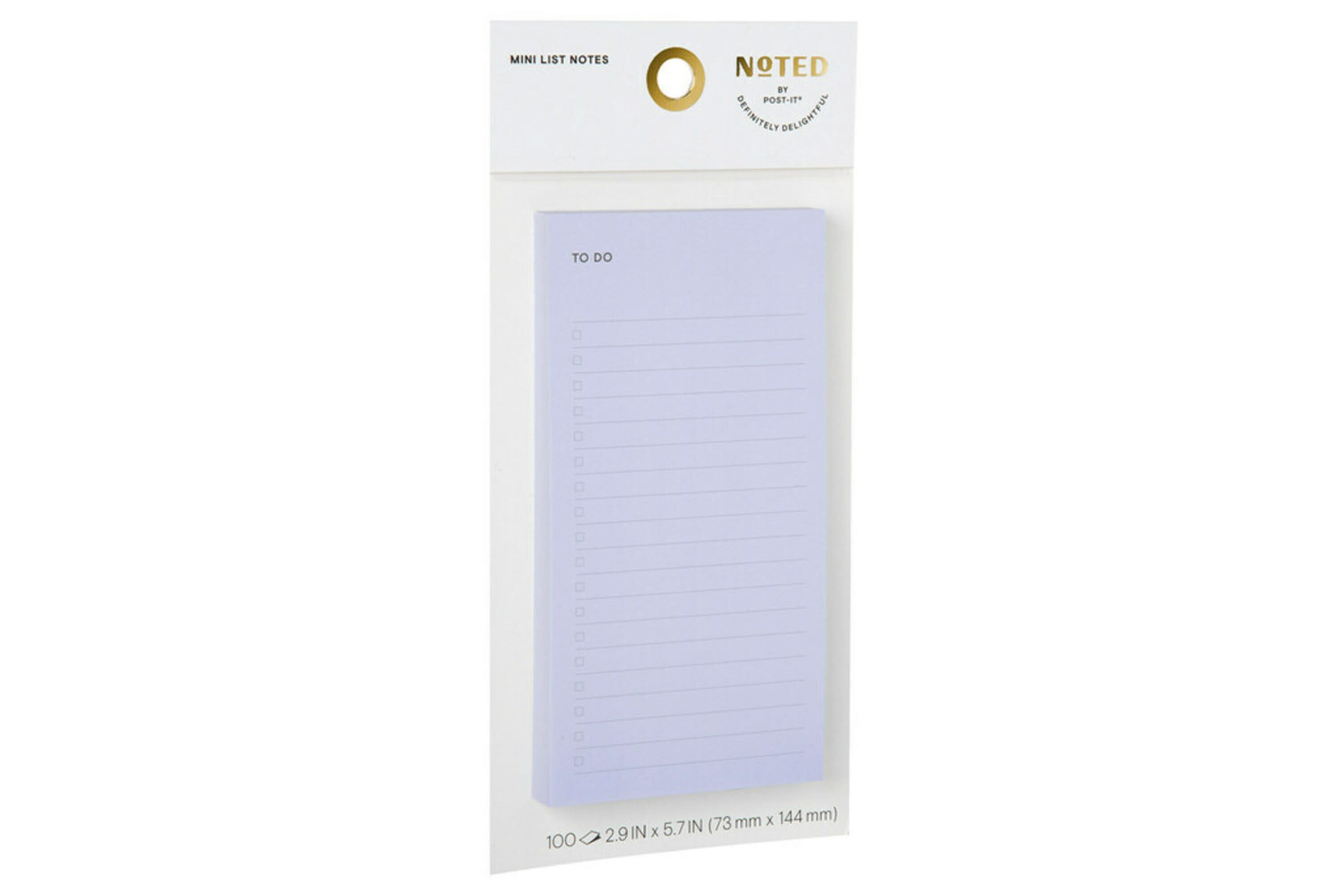 Noted by Post-it®, Blue Lined List Notes, 2.9 in. x 5.7 in.