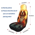 thumbnail image 4 of Honeii Sunset Meditating Dog Print Car Seat Covers 2 Pieces, Full Set Universal Seat Covers for Cars, Waterproof Auto Seat Protectors, 4 of 7