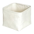 thumbnail image 3 of Foldable Cloth Storage Basket Organizer - 3 Sizes for Wardrobe Shelf, Bedroom, Living Room - White, 3 of 6