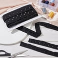 thumbnail image 5 of 6.25 Yards Single Hook and Eye Trim 1 inch Black Cotton Bra Extender for Corset Bra Sewing Quilting Renaissance Dance Corset Bridal Apparel Home Decoration, 5 of 9