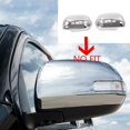 thumbnail image 3 of for 2005-2011 Silver Chrome Rearview Side Door Mirror Cover Cap with LED Turn Signal Light Lamp, 3 of 5