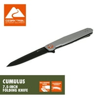 Ozark Trail Cumulus 7.5 in Frame Lock Folding Knife Silver