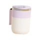 thumbnail image 5 of Taza de café con agitador automático, accesorio para batidora eléctrica, elegante taza con agitador automático para té, chocolate y otras bebidas, Blanco púrpura, 5 of 8