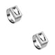 thumbnail image 1 of Jumpingount Finger Band Wear-resistant Durable Rings Lightweight Ring Metal Waterproof Ring Lovers Steel for Women Men 2piezas, 1 of 6