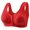 B274 Red Clearance Womens Bras under $5, variant on Womens Bras under $5! Xqxayjr Women's Plus Size Bra Wirefree Front Close Comfort Everyday Bra for Older Women Breathable Full Coverage No Underwire Everyday Bras Gifts for Mom