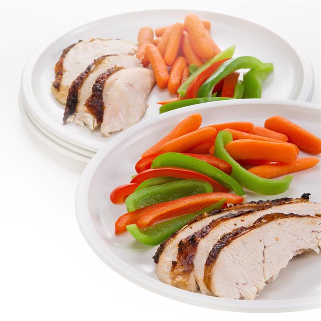 Progressive International Microwave Cookware PS-50W Prep Solutions; Microwave Plates; Round; White; High Heat Polypropylene; Dishwasher Safe; Set Of 4