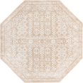 thumbnail image 1 of Unique Loom Tapis Design Complexe Oxford 7' x 7' Octogone Beige/ivoire, 1 of 1