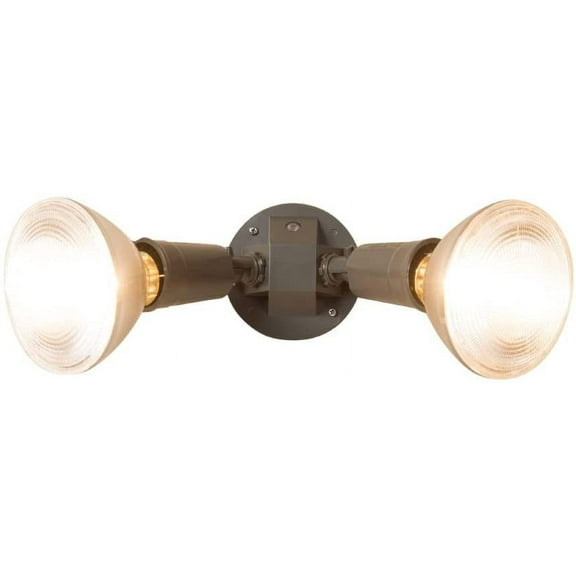 Halo PWT250PC 300W 2-Lamp Outdoor Flood & Security Light, Bronze