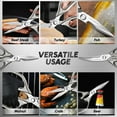 thumbnail image 2 of Kitchen Scissors Set, All Purpose Heavy Duty Poultry Shears, Ultra Sharp Japanese Meat Scissors, Dishwash Safe Stainless Steel Comfort Grip Handle Kitchen Shears for Food, Chicken Bones, Turkey, 2 of 7