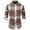 Coffee1, variant on OGLCCG Mens Plaid Flannel Shirts Shackets Casual Regular Fit Button Down Long Sleeve Shirt 2023 Fall Fashion Cotton Lightweight Jackets with Pockets