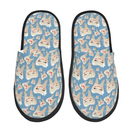 

Pofeuu Funny Cute Healthy Teeth Print EVA Fuzzy House super light Slippers Slippers Scuff Outdoor Indoor Warm Cozy Plush Bedroom Shoes Soft Flat Comfy Anti-Slip-Medium