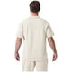 thumbnail image 4 of pstuiky Mangas cortas para hombre, Camisa informal de verano para hombre, de color liso, de manga corta, con solapa y cremallera camisetas de hombre m, 4 of 4