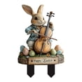 thumbnail image 1 of Estaca de de Pascua Conejos Letrero de Pascua para jardín Estaca decorativa de Decoración de Pascua para jardín exterior Puerta de Estilo A, 1 of 8