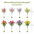 thumbnail image 2 of Flores artificiales ShareConn para decoración de exteriores, 24 unidades, 2 of 5