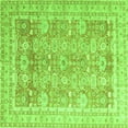 thumbnail image 1 of Ahgly Company Indoor Square Oriental Green Traditional Area Rugs, 5' Square, 1 of 4