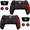 Red-2, variant on 2 Pack Anti-Slip Controller Skin for PS5 Controller, Accessories Silicone Cover Case for PlayStation 5 Control Grip with Touch Pad Stickers