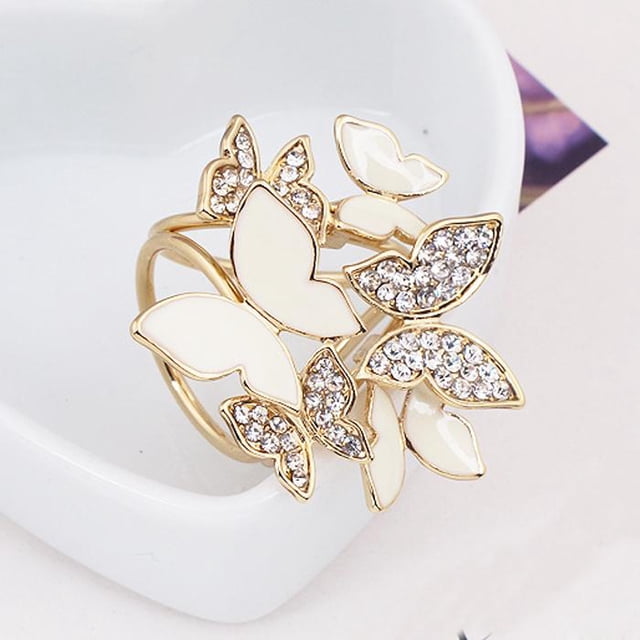 Bufanda de para mujer, hebilla de anillo, joyería deslizante Triple, broche de bufanda de seda, Clips, soporte para ropa Yinane clip de bufanda