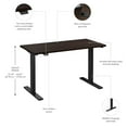 thumbnail image 3 of Move 60 Series 48W Adjustable Standing Desk in Black Walnut - Engineered Wood, 3 of 7
