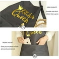 thumbnail image 3 of Funny Grey for Men and Women Couple with Pocket , Cooking Baking Apron for Chef, 3 of 7