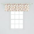 thumbnail image 2 of Ambesonne Autumn Window Valance, Colorful Leaves Calm Tones, 42" x 18", Warm Taupe and Pale Peach, 2 of 3