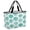 Teal, Mint, White, variant on Navy Blue Shell Coastal Beach Bag for Women, Large Breathable Mesh Beach Tote Bag, Summer Beach Ocean Conch Sandproof Lightweight Travel Bags for Vacation Picnic Swimming Pool 15.7"x15.7"x9.1"