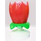 thumbnail image 5 of Muyoka Las velas musicales de doble rotaci贸n abren giros y reproducen la decoraci贸n de pasteles para la fiesta de cumplea帽os, rojo, 5 of 7