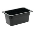 thumbnail image 5 of HUBERT Cold Food Pan 1/4 Size Black Melamine - 6 3/8"L x 10 7/8"W x 4"H, 5 of 5