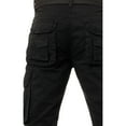 thumbnail image 4 of X RAY JEANS Mens Belted Classic Fit Cargo Pants, Black, 42X32, 4 of 6