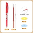 thumbnail image 2 of 8Pack Erasable Gel Pens with 20 Refills & 2 Erasers, 0.5mm Heat Erasable Pens for Fabric Red Ink Fabric Markers for Sewing Quilting Planner Writing, 2 of 6