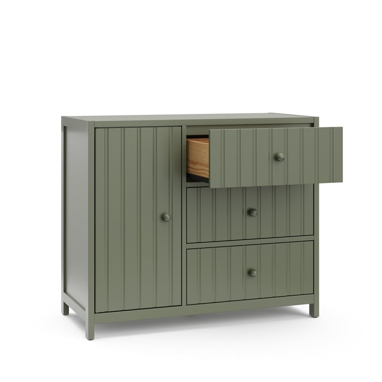 Graco Teddi 3 Drawer Nursery Combo Dresser, Olive - Walmart.com