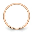 thumbnail image 2 of Real 14kt Rose Gold 1.2mm Half Round Satin Stackable Band Size: 6; for Adults and Teens; for Women and Men, 2 of 4