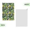 thumbnail image 2 of Pofeuu Football Doodle Print Premium Golf Towel with Carabiner Clip Absorbent Microfiber Waffle Pattern Golf Towel for Golf Bag Trolly Belt Loop, 2 of 8