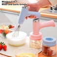 thumbnail image 3 of Cordless Electric Hand Mixer with Food Chopper and USB-C Charging, Portable Whisk, 3 of 7